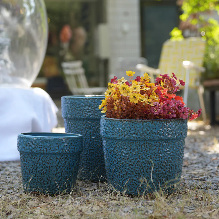 Handmade Ceramic Planter, Set of 3