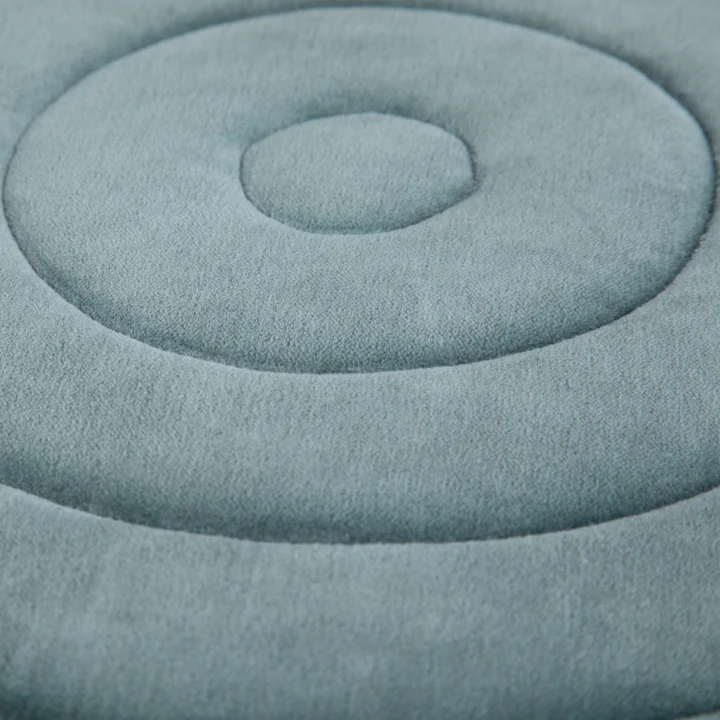Round Pouf - Turquoise